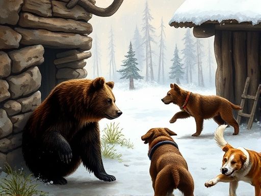 两头熊误入牧民家中被狗撵，一头逾墙逃走，一头急得跳脚，熊的战斗力怎么突然不如狗了？