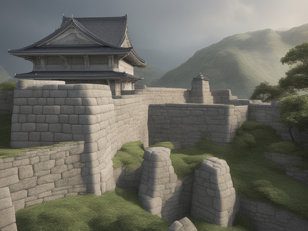 日式城堡那种不规则石块嵌合的石墙是怎么砌的？为何不用可「批处理」的条石？