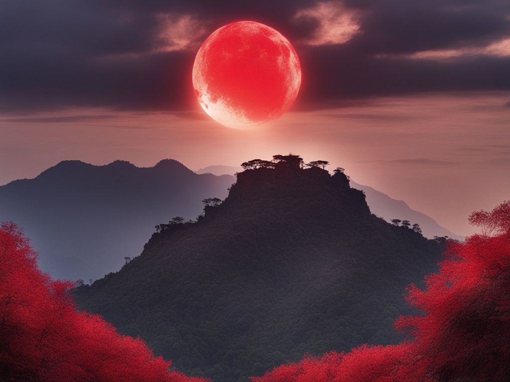 网友称在云南拍到血红色太阳，又大又红高悬天空，为什么会出现这种现象？