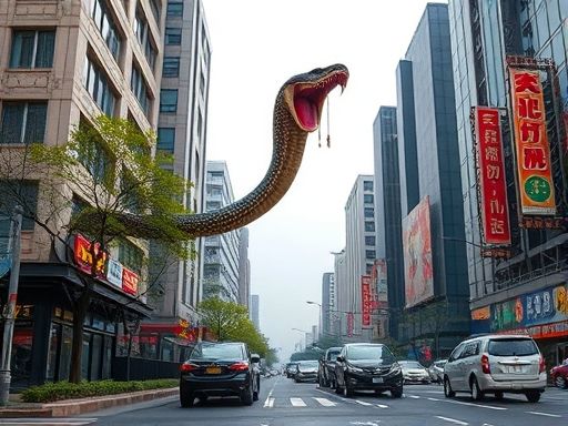 成都春熙路巨型 3D 蛇广告太逼真引争议，网友称对恐蛇人士不友好，你怎么看？怎样平衡不同人群的接受度？
