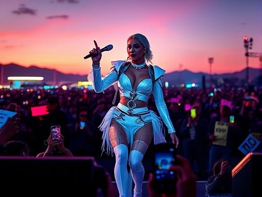 觉得 Ladygaga 在 Coachella 音乐的表现怎样？