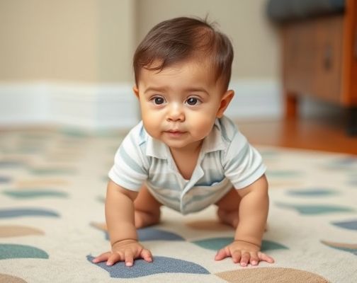 1岁男宝快速“猩猩爬”引热议 宝妈：他正在学走路，医生说没问题