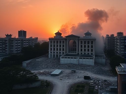 违建豪宅“英之园”一夜被推平,清拆现场画面曝光