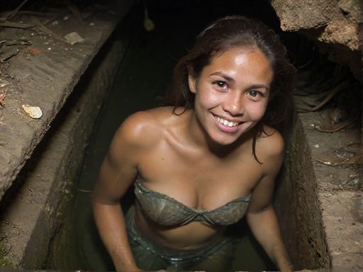 菲律宾“下水道美人鱼”面露诡异微笑,牵出地下“鼹鼠人”社区