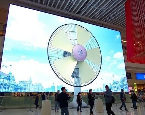 西安一商场大屏播放巨大电风扇,这真的能起到「望扇止暑」效果吗?还是单纯营销创意?