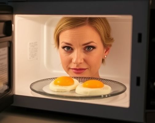 女演员微波炉煮蛋被炸伤眼睛,为什么会这样?原理是什么?